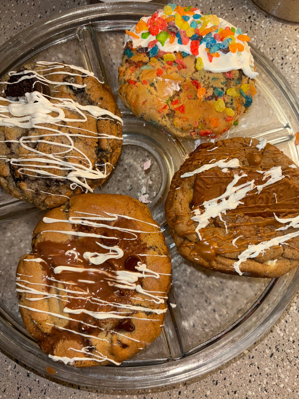 Cookies and cream bisoff cookies and more chocolate chip or tell me what u want