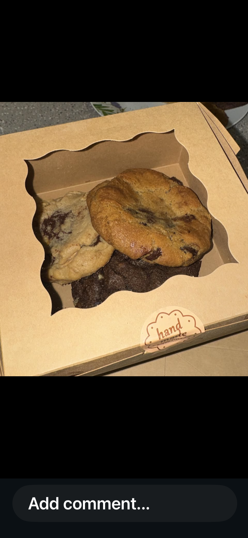 Delicious homemade cookies
